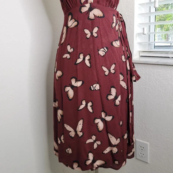 REFORMATION Johnson Halter Dress In Mariposa XS. - Picture 7 of 9